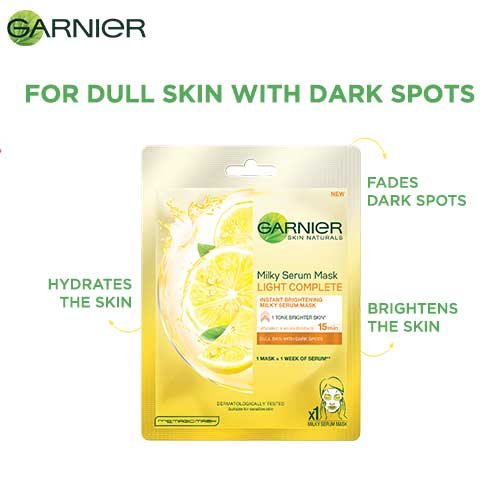 Garnier Serum Sheet Mask for Dull Skin with Dark Spots